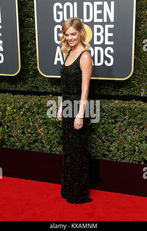 Beverly Hills, USA. 07 Jan, 2018. Samara Weberei besucht die 75. jährliche Golden Globe Awards im Beverly Hilton Hotel am 7. Januar 2018 in Beverly Hills, Kalifornien. Credit: Geisler-Fotopress/Alamy leben Nachrichten Stockfoto