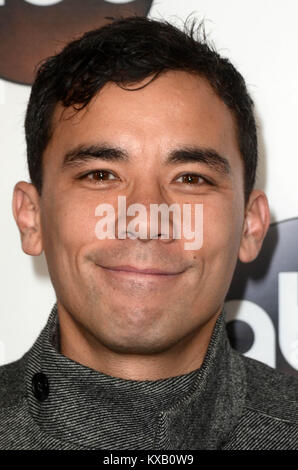 Pasadena, USA. 8 Jan, 2018. Conrad Ricamora in Disney ABC Television Gruppe der TCA Winter Press Tour 2018 im Langham Hotel in Pasadena, Kalifornien am 8. Januar 2018. Quelle: David Edwards/Medien Punch/Alamy leben Nachrichten Stockfoto