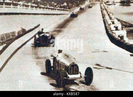 Grand Prix de Monaco 1933, Varzi devant Nuvolari le Long du Port Stockfoto