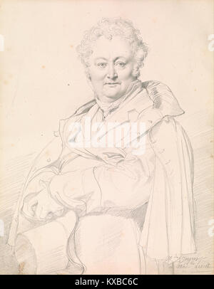 Jean-Auguste-Dominique Ingres-Portrait von Guillaume Guillon-Lethière - Google Kunst Projekt Stockfoto