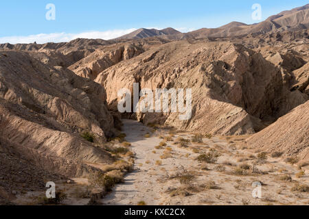 Badlands in der Nähe von Borrego Springs in Kalifornien Wüste Stockfoto