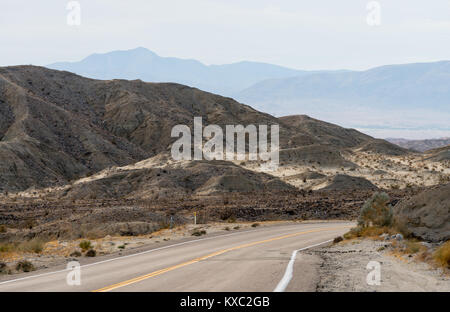 Badlands in der Nähe von Borrego Springs in Kalifornien Wüste Stockfoto