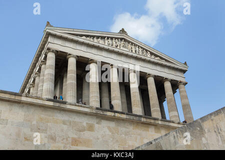 Gedenkstätte Walhalla bei Regensburg in Bayern, Deutschland. Stockfoto