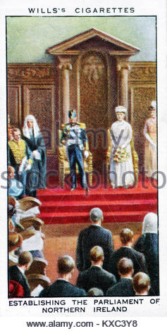 Die Regierungszeit von König George V - zur Gründung der Parlament in Irland 1921 Stockfoto