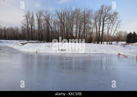 Freilaufbahn, Carburn Park, Calgary, Alberta, Kanada Stockfoto