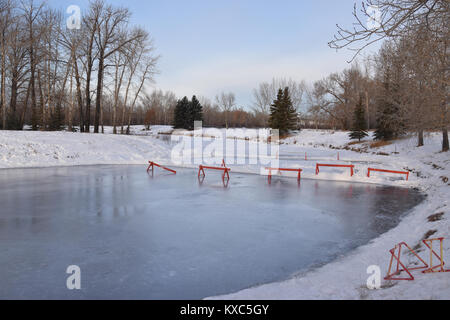 Freilaufbahn, Carburn Park, Calgary, Alberta, Kanada Stockfoto