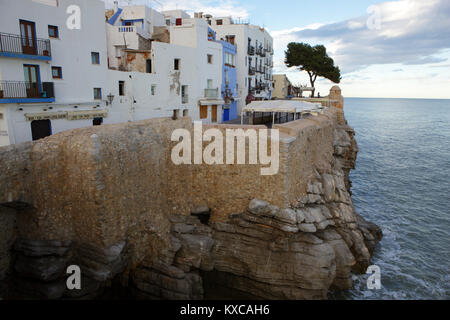 Spanien, Provinz Castellon, Peniscola, Costa del Azahar. Stockfoto