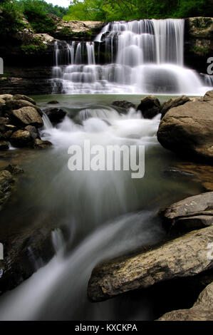 Peters Creek Wasserfall im Gauley River National Recreation Area West Virginia Stockfoto