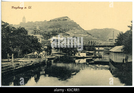 21192 - Freyburg - Unstr.-1919 - Blick auf sterben Neuenburg-Brück&Sohn Kunstverlag Stockfoto