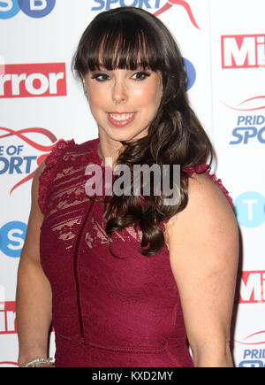 22.November 2017 - Beth Tweddle Teilnahme Stolz des Sports Awards 2017, Grosvenor House Hotel in London, England, Großbritannien Stockfoto