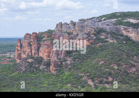 Grünen Catinga in Serra da Capivara Stockfoto