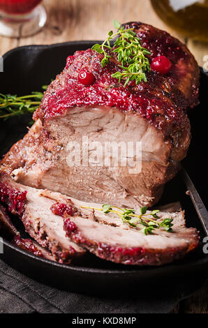 Gebackenes Schweinefleisch Stockfoto