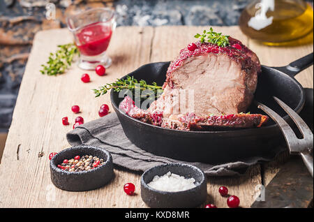 Gebackenes Schweinefleisch Stockfoto