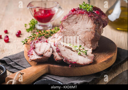 Gebackenes Schweinefleisch Stockfoto