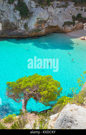 Cala Macarelleta, Menorca, Spanien Stockfoto