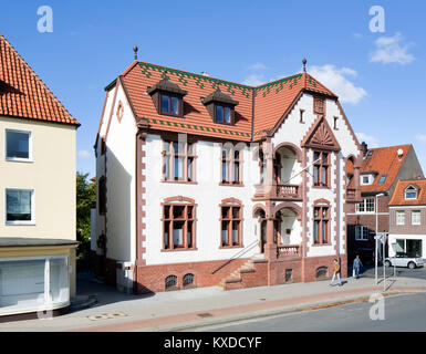 Alte Polizeistation Deichstraße, Cuxhaven, Niedersachsen, Deutschland Stockfoto