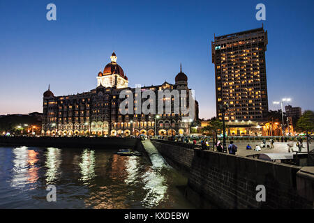 MUMBAI, INDIEN - 21. Februar: Das Taj Mahal Palace Hotel am Februar 21, 2014 in Mumbai, Indien Stockfoto