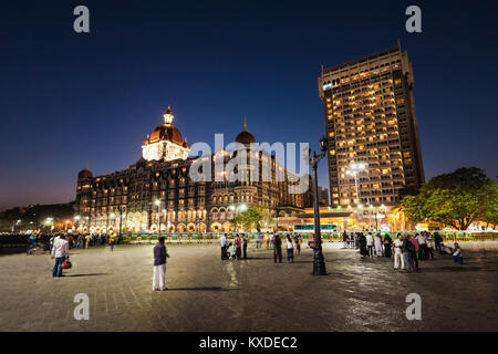 MUMBAI, INDIEN - 21. Februar: Das Taj Mahal Palace Hotel am Februar 21, 2014 in Mumbai, Indien Stockfoto