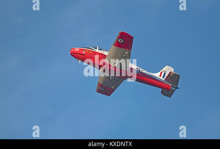 BAC Jet Provost T5 A bei Inverness Airport basieren, können mit Pilot für Ausflüge gemietet werden zu einer Stunde. Stockfoto