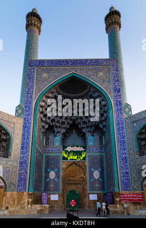 Masjed-e Shah oder Shah Moschee, Naqsh-e Jahan oder Imam Square, Esfahan, Iran Stockfoto