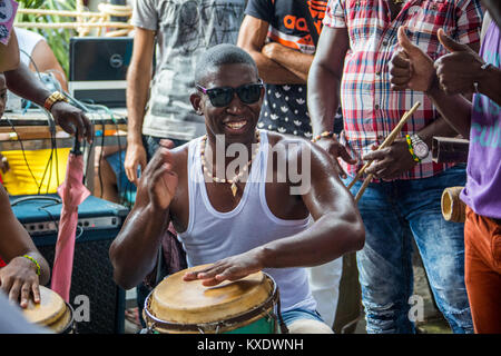 Rumba, Pena kulturellen AfroCubana, Callejon de Hamel, Havanna, Kuba Stockfoto