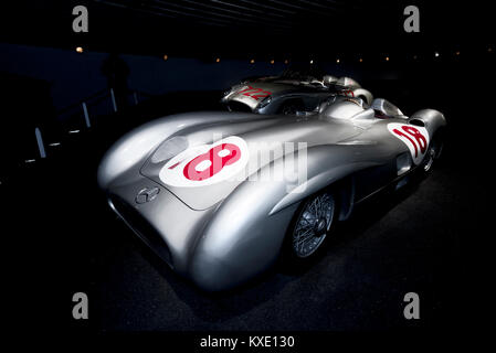 Mercedes Formel 1 Autos von Mercedes Museum. Stockfoto