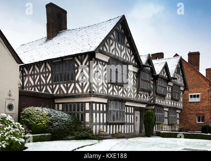 Großbritannien, England, Cheshire, Nantwich, London Road, 1577 Kirchen Herrenhaus, eines der ältesten Gebäude der Stadt Stockfoto