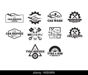 Ist ein Emblem-förmige Symbol, Abzeichen Abzeichen im Zusammenhang mit der Automobilindustrie Stockfoto