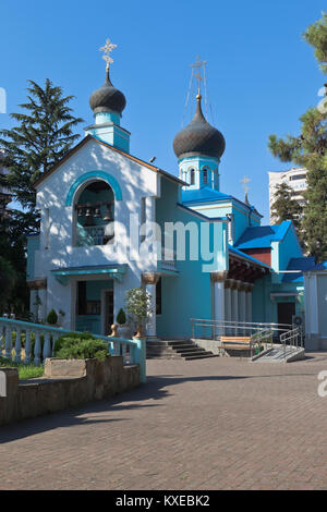 Kirche der Heiligen Dreifaltigkeit in der Siedlung Resort der Adler, Sotschi, die Region Krasnodar, Russland Stockfoto