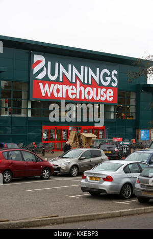 Allgemeine Ansichten des neuen Bunnings Warehouse Stores in Chichester, West Sussex, UK. Stockfoto