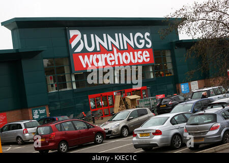 Allgemeine Ansichten des neuen Bunnings Warehouse Stores in Chichester, West Sussex, UK. Stockfoto