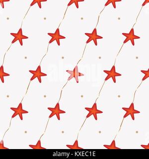 Weihnachten Muster united Stars. Vector Illustration Stock Vektor