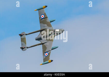 De Havilland DH 112 Venom, Yorkshire Airshow 2015, Church Fenton Stockfoto