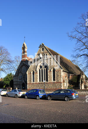 Kirche der Heiligen Dreifaltigkeit, High Street, Stevenage, Hertfordshire, England, UK Stockfoto