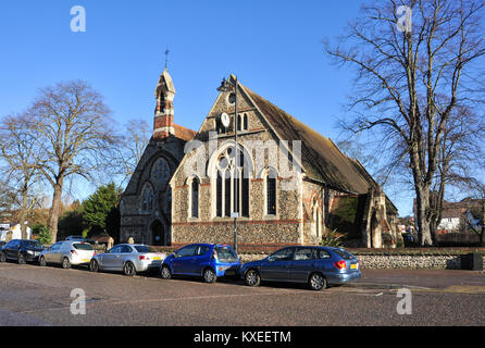 Kirche der Heiligen Dreifaltigkeit, High Street, Stevenage, Hertfordshire, England, UK Stockfoto