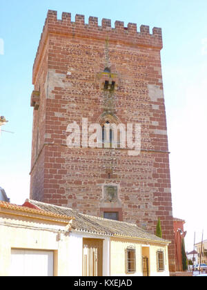 Alcázar de San Juan - Conjunto palastartigen del Gran Vor - Torreón de Don Juan de Austria y Museo de la Orden de San Juan, 01. Stockfoto