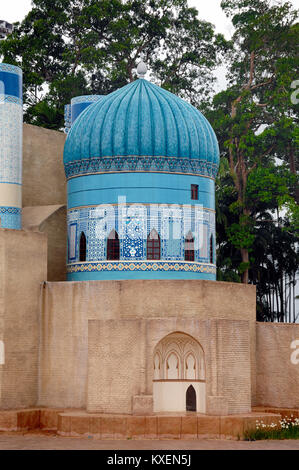 Modell oder Nachbildung der Khwaja Abu Nasr Parsa Schrein (1598) Balkh, Afghanistan auf die islamische Zivilisation Theme Park, Kuala Terengganu, Malaysia Stockfoto