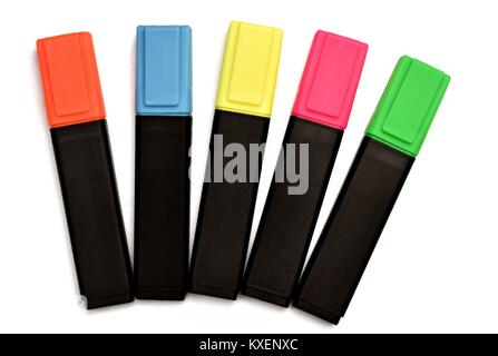 Textmarker Marker Stockfoto