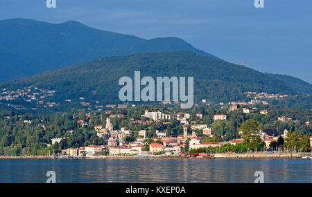 Luino am Lago Maggiore, Lombardei, Italien Stockfoto