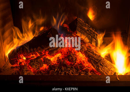 Kamin Stockfoto