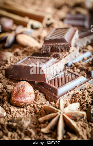 Schokolade Stillleben Stockfoto