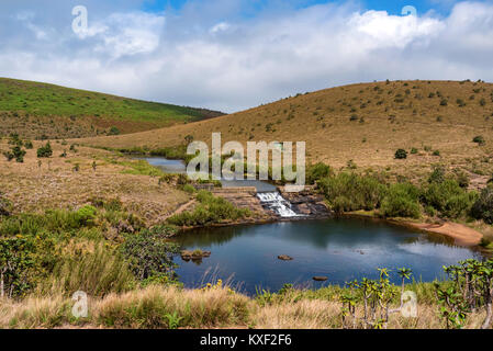 Straße, die zu den Horton Plains, Sri Lanka Stockfoto