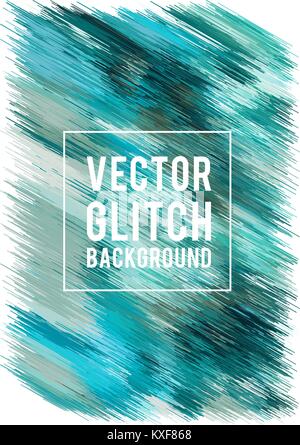 Abstrakte glitch Hintergrund, Vector Illustration Stock Vektor