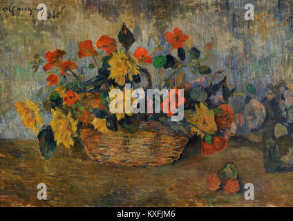 Paul Gauguin (1848-1903). French painter. A Flower Basket, 1884. National Gallery. Oslo. Norway. Stockfoto