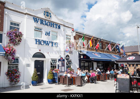 Wrights von Howth Howth berühmten Seafood Restaurant am Hafen im Norden des County Dublin in Irland Stockfoto