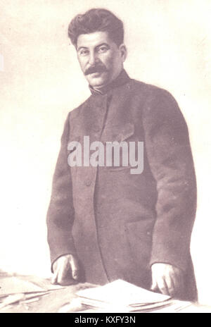 Ein Porträt oder Verweis auf Joseph Stalin, den Führer der Sowjetunion von Mitte der 1920er bis 1953, der von zentraler Bedeutung für die politischen und historischen Entwicklungen der Sowjetunion war. Stockfoto