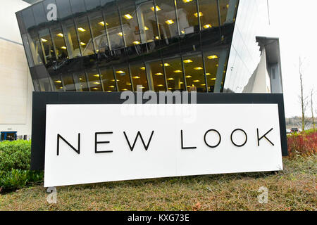 Dorchester, Dorset, Großbritannien. 9. Januar 2018. Neuer Look office zeichen in Dorchester, Dorset. Foto: Graham Jagd-/Alamy Leben Nachrichten. Stockfoto