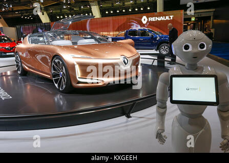 Brüssel. 10 Jan, 2018. Foto auf Jan. 10, 2018 zeigt die Renault Symbioz während der Medien Tag der 96th European Motor Show in Brüssel, Belgien. Credit: Ihr Pingfan/Xinhua/Alamy leben Nachrichten Stockfoto