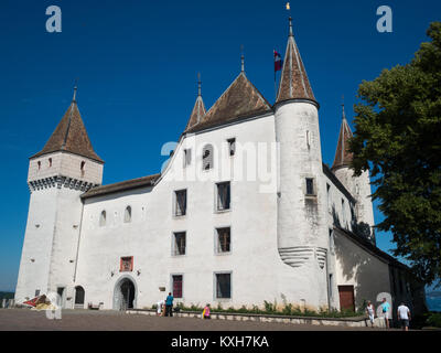 Chateau de Nyon Stockfoto