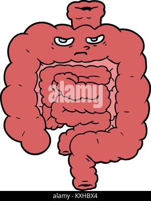 Cartoon Darm Stock Vektor